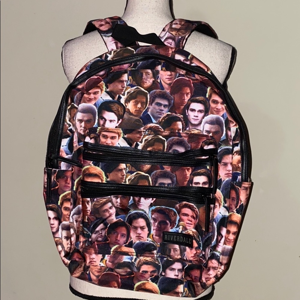 Riverdale book bag Archie Jughead back pack face